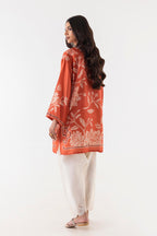 Stitched Boxy Printed Shirt