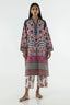 Stitched Basic Printed Shirt + Culotte