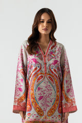 Stitched Basic Printed Shirt + Culotte