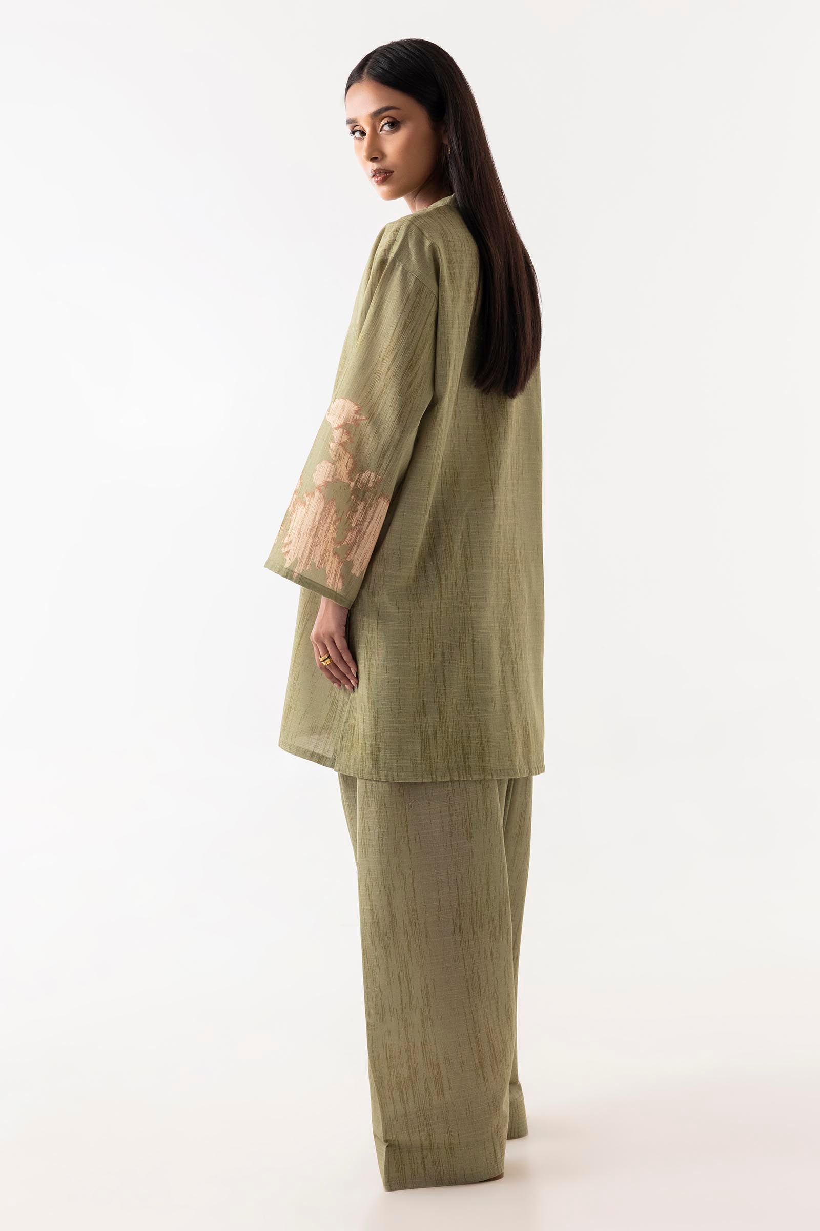 Stitched Basic Printed Shirt + Bottom Secondary image