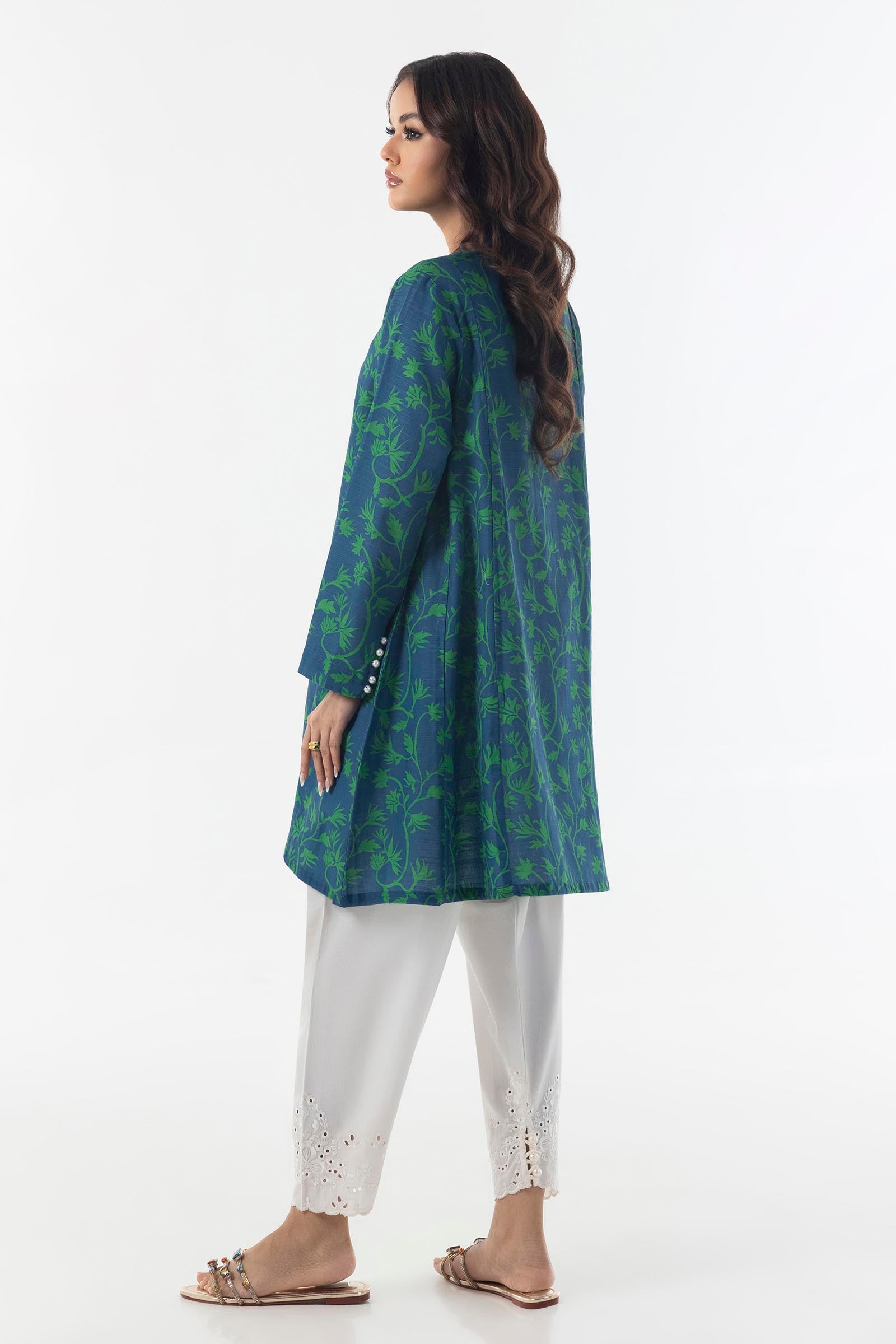 Stitched Boxy Printed Shirt