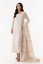 Stitched Embriodered Shirt+Culotte+Dupatta