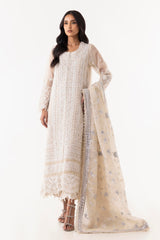 Stitched Embriodered Shirt+Culotte+Dupatta