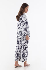 Stitched Kids Yellow Printed Shirt + Culotte