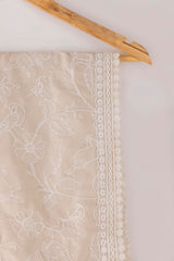 Cream Embriodered Shawl