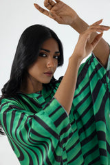 Stitched Drop Shoulder Printed Shirt + Culotte