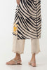 Stitched Beige Embroidered Culotte