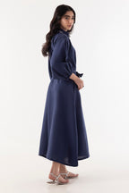 Stitched Blue Dress