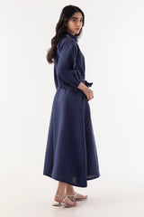 Stitched Blue Dress