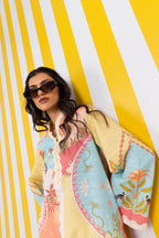 Stitched Printed Khaddar Shirt + Culotte