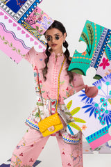 Stitched Printed Khaddar Shirt + Culotte