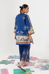 Stitched Printed Khaddar Shirt