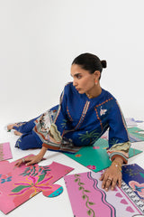 Stitched Printed Khaddar Shirt