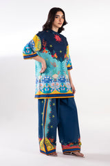 Stitched Printed Khaddar Shirt