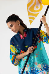 Stitched Printed Khaddar Shirt