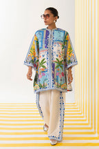 Stitched Printed Slub Shirt + Shalwar