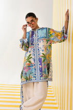Stitched Printed Slub Shirt + Shalwar