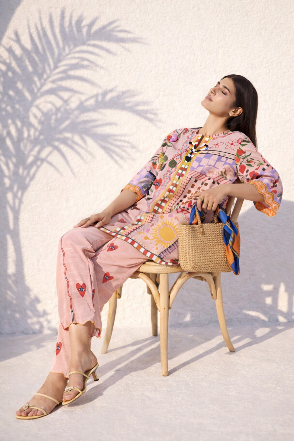 Stitched Printed Khaddar Shirt + Shalwar Main image