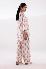 Stitched Digital Printed Linen Shirt + Bottom