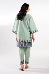 Stitched Printed Fancy Slub Shirt + Shalwar