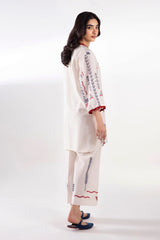 Stitched Printed Jacquard Shirt + Culotte