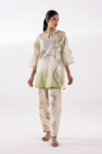 Stitched Printed Jacquard Shirt