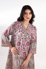 Stitched Printed Linen Shirt + Culotte