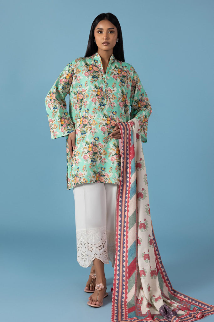 Stitched Linen Shirt + Dupatta