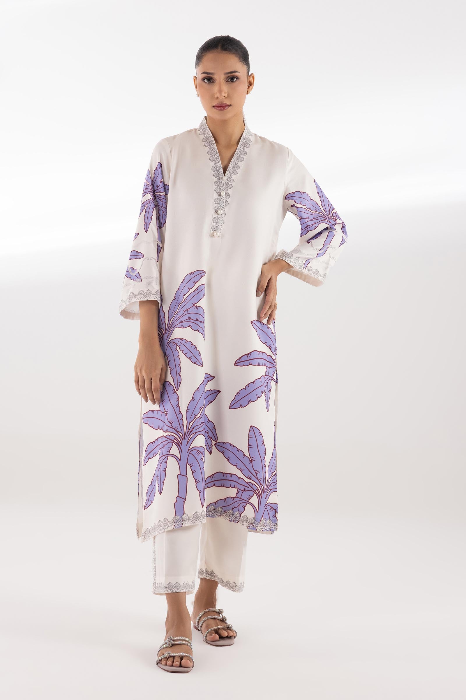 Stitched Printed Stripe Shirt Main image