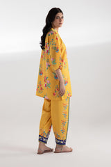 Stitched Printed Khaddar Shirt + Shalwar