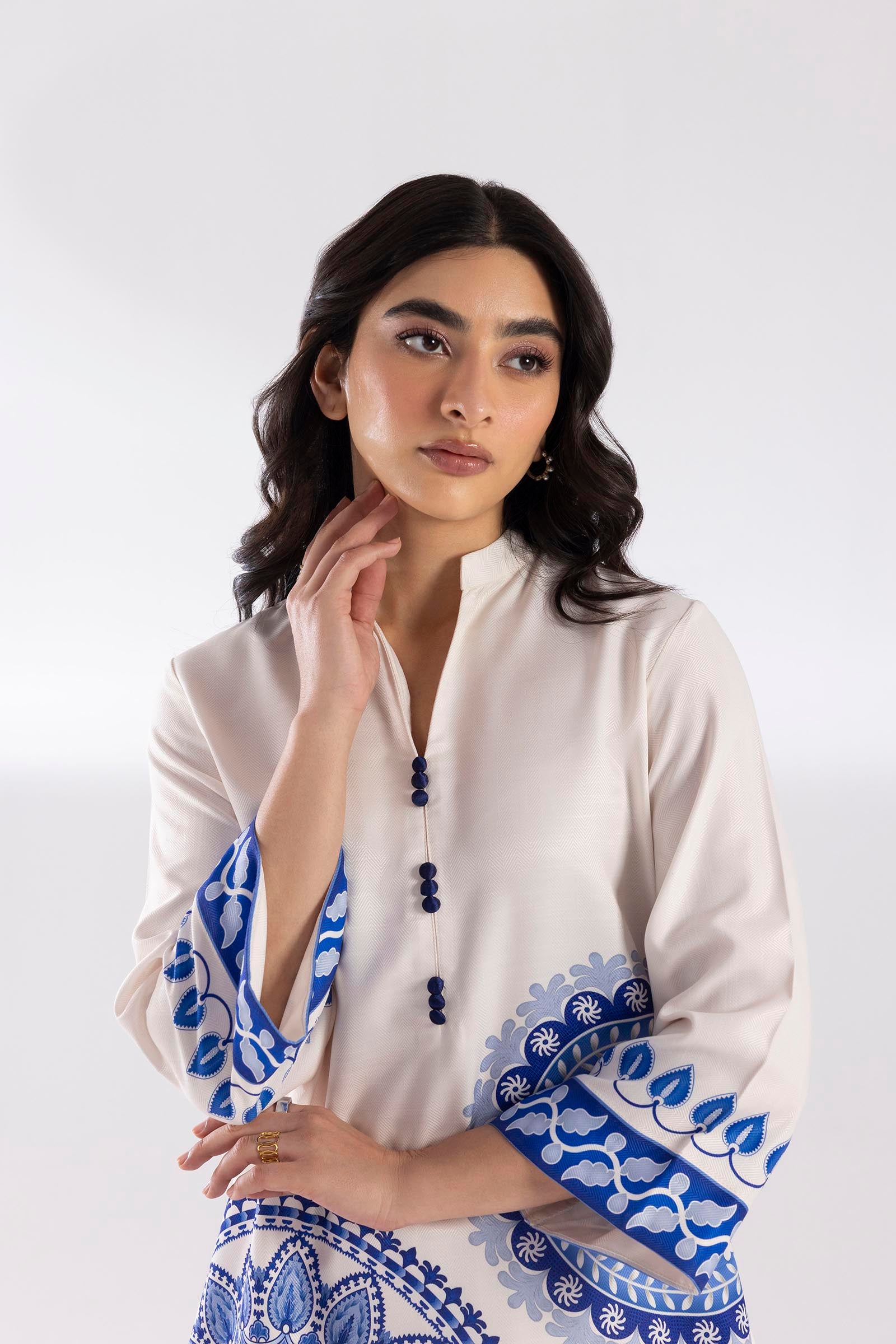 Stitched Printed Dobby Shirt + Shalwar