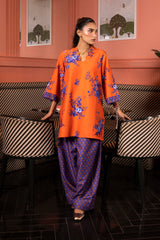 Stitched Printed Herringbone Shirt + Shalwar