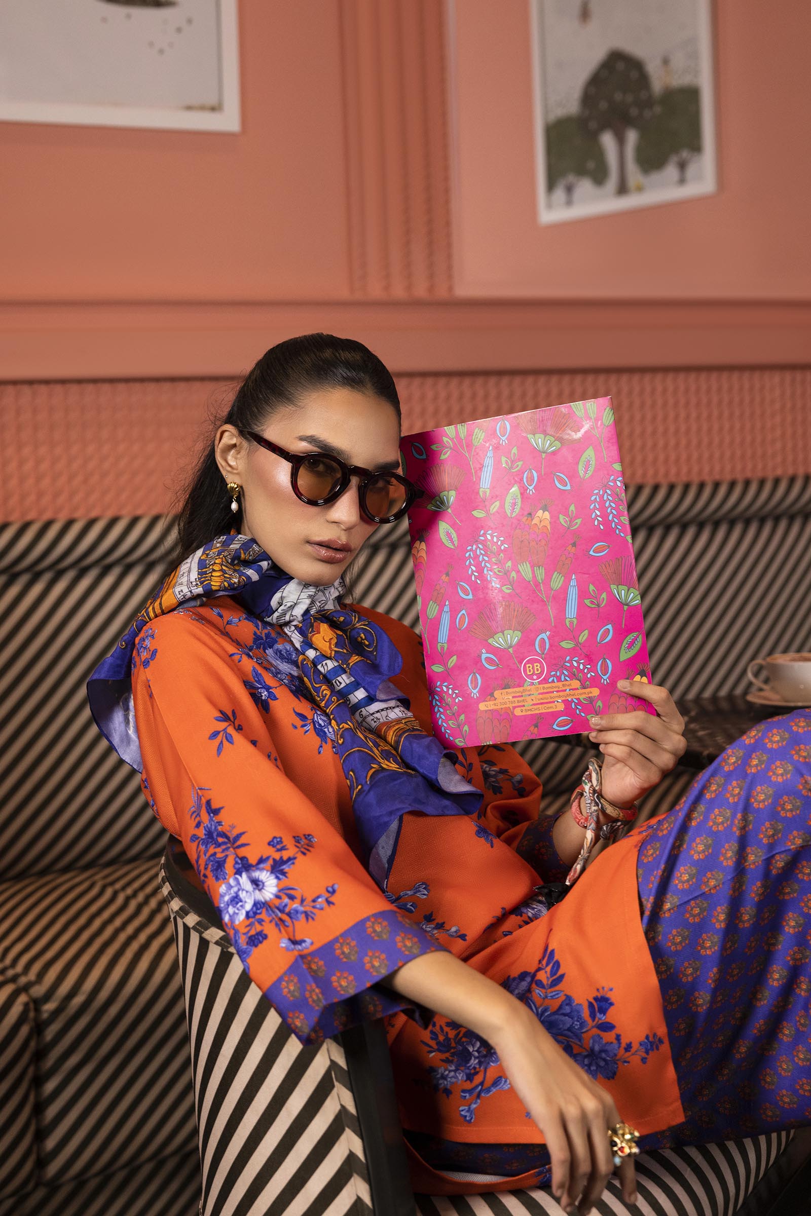 Stitched Printed Herringbone Shirt + Shalwar Secondary image