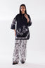 Stitched Printed Jacquard Shirt + Culotte
