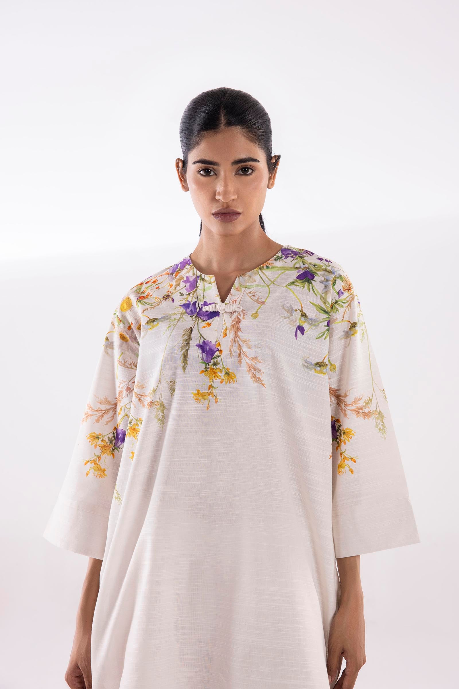 Stitched Printed Herringbone Shirt + Shalwar Secondary image