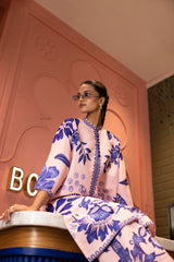Stitched Printed Khaddar Shirt + Culotte