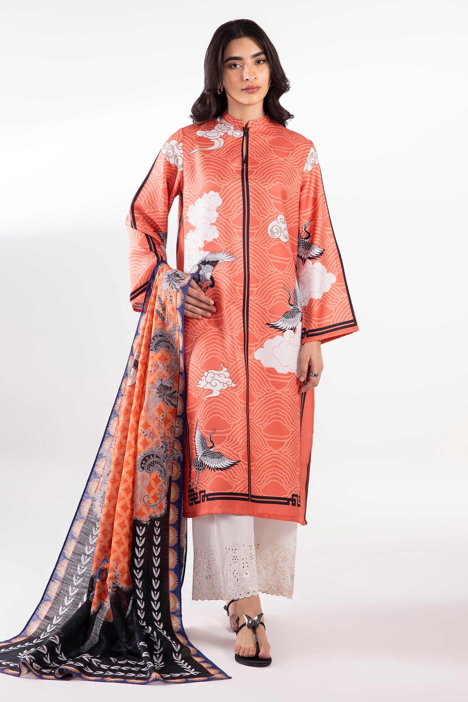 Printed Lawn Dupatta Main image