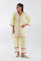 Stitched Khaddar Shirt + Culotte