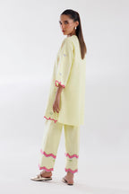 Stitched Khaddar Shirt + Culotte