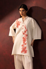 Stitched Embroidered Khaddar Shirt + Shalwar
