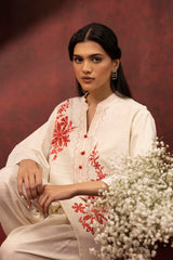 Stitched Embroidered Khaddar Shirt + Shalwar