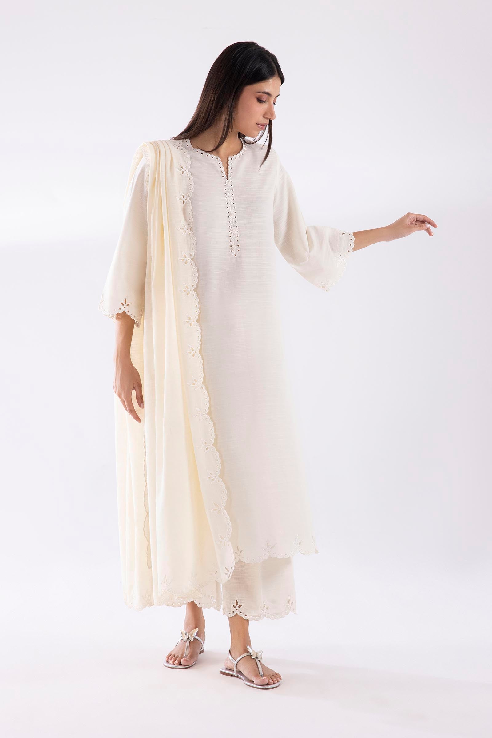 Stitched Embroidered Khaddar Suit Main image