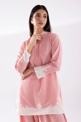 Stitched Embroidered Khaddar Shirt + Shalwar