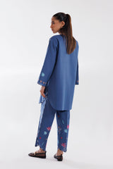Stitched Embroidered Khaddar Shirt + Shalwar