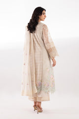 Stitched Organza Embroidered Suit