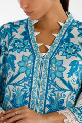 Stitched Printed Khaddar Shirt+ Dupatta