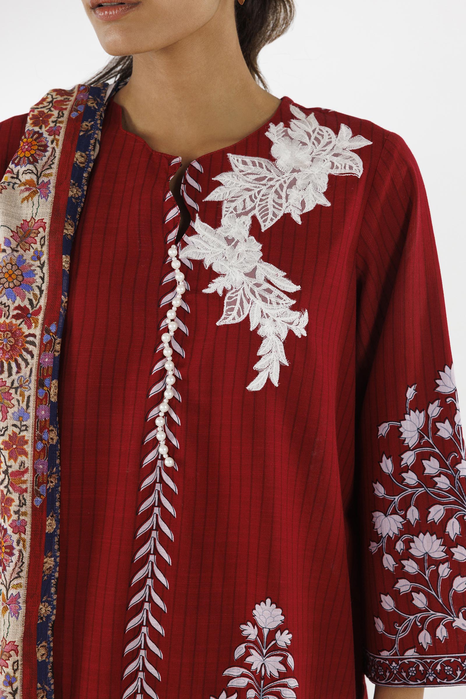 Stitched Printed Lawn Suit Secondary image