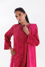 Stitched Mahay Printed Khaddar Shirt + Dupatta
