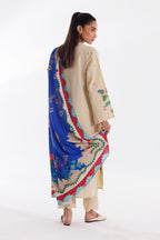 Stitched Khaddar Muzlin Suit