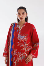 Stitched Khaddar Muzlin Suit